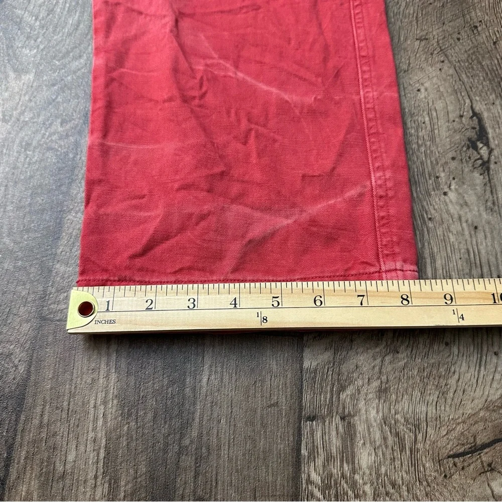 Polo Ralph Lauren Salinger Chino Straight Fit Red Dyed Pants Men Size 38/30